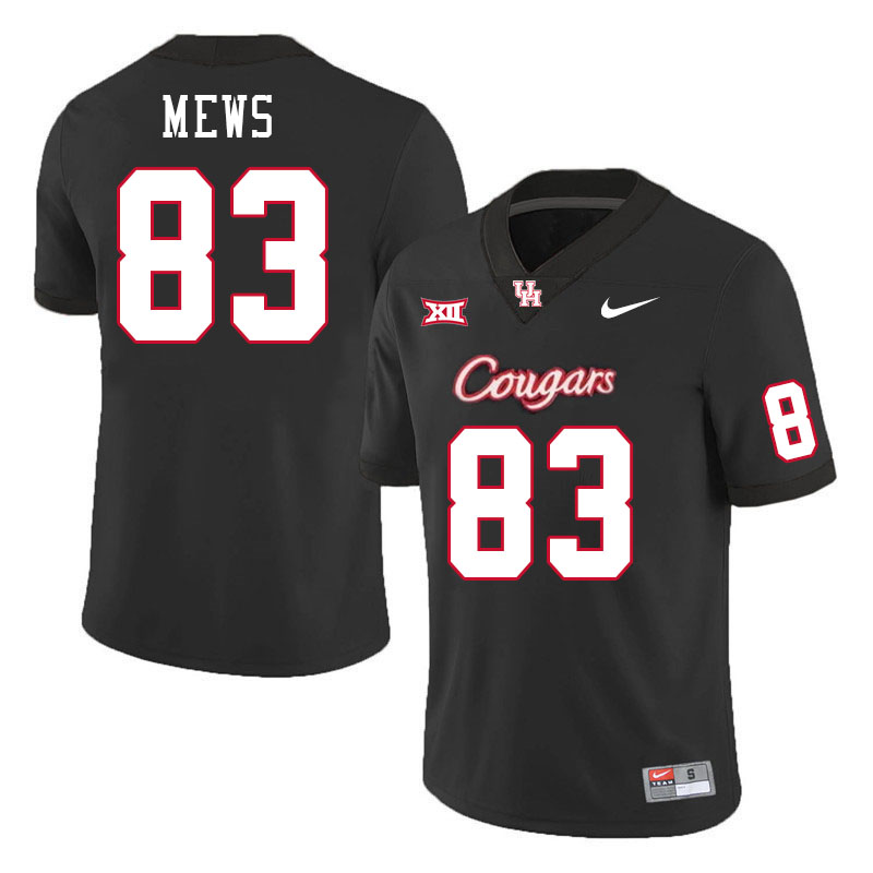 Men #83 Mekhi Mews Houston Cougars College Football Jerseys Stitched-Black